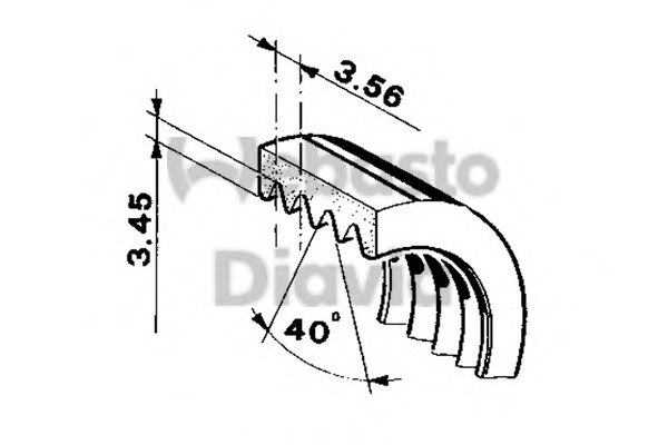 WEBASTO 62013565A Timing Belt